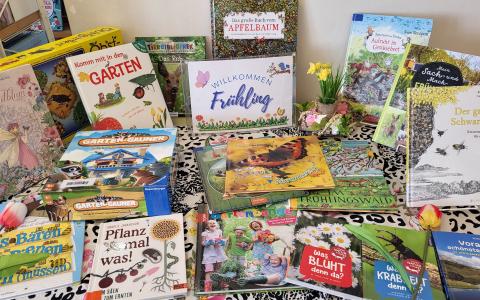 Bücher auf den Tisch